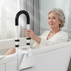 Adjustable Bathtub Safety Rail  Shower Grab Bar Handle For Seniors