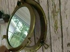 24 Inch Canal Boat Porthole Window Glass-antique Finish Ship Wall Window