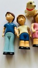 Vintage Lot Of Little Tikes Dollhouse Family Dad Mom Boy Girl Baby Dog