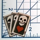 Aces Playing Cards Skull Vinyl Sticker Vintage Poker Gambling Retro Gothic Decal