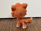  2141 Rare Littlest Pet Shop Wolf Brown Tan Husky Timberwolf Green Eyes Dog Lps