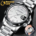 Men Watch Classic Business Stainless Steel Quartz Luminous Waterproof Wristwatch