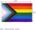 Rainbow Flag 3x5 Ft - Gay Pride Parade Day Lgbt Symbol Lgbtq Gaypride Us Seller