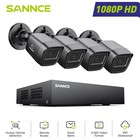 Sannce 8ch Dvr Outdoor 1080p Cctv Security Camera System Human Detection H 265 