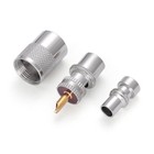 10pc Pl259 Uhf Silver Coax Connector Plug Male Solder Adapter W reducer For Rg58