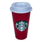 Starbucks Coffee Reusable 16oz Red Cup Xmas Christmas Holiday 2018 Limited