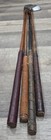 4 Antique Vintage 1900 Smooth Face Hickory Wood Shaft Golf Clubs Patent Cleek