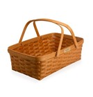 Longaberger Collector s Heritage Large Handwoven Gathering Basket - Warm Brown
