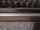 Antique 1937 Remington Rand Deluxe Model 5 Typewriter    Vintage W Case  Working