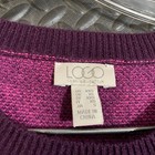 Logo Lori Goldstein Pink Purple Pullover Knit Sweater Women s Size Xxs