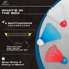 Official Size Badminton Shuttlecocks  6-pack 