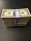 2 Packs Of 100  1 Bills  One Dollar Bills Uncirculated