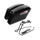 Hard Saddlebags Saddle Bags W conversion Brackets For Harley Softail Fatboy Flst