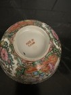 Vintage Chinese Rose Medallion Porcelain Bowl 7    In Diameter 3    High
