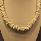 Vtg Hawaii Hawaiian Necklace Natural Small Fish Vertebrae Boho Beach Nautical