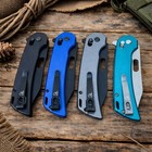 Falcon 8 25  Drop Point Blade Folding Tactical Spring Assisted Pocket Knife Edc