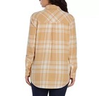 New Gap Women s Soft Cotton Relaxed Fit Button Up Flannel Shirt M   Plaid
