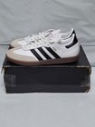 Ads-7  adidas Samba Shoes New damaged Box  White  Size   7 Usmen- 8 Uswomen  