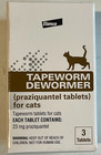 2 X Boxes Elanco Tapeworm Removal Dewormer For Cats 6 Tabs - Exp 11 26