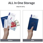 Passport Holder Cover Wallet Case Rfid Blocking Leather Card Slot Travel Acce   