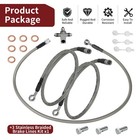   3  Front Brake Hose Lines Kit For Suzuki Quadsport Z400 Ltz400 Ltz400z 03-2008