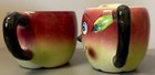 Vintage Anthropomorphic Happy Apple Head Sugar Bowl   Creamer Japan No Lid