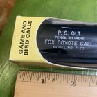 Vintage P s  Olt  Fox Coyote Predator Kit Nos Model T-20   Cp-21 Pekin Illinois