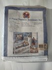 Blue Jean Teddy 3 Piece Nursery Accessory Set Vintage