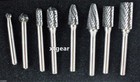 8pc Double Cut Carbide Rotary Burr Bits Set With 1 4  Shank Aluminum Case