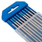 200 Pcs  20 Pack  Tig Welding Tungsten Electrodes 2  Lanthanated 1 8    X 7    Blue