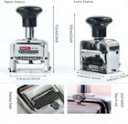 Self Inking Number Stamp  7 Digits Automatic Numbering Machine Metal