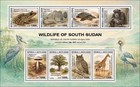 South Sudan 2026 S s  1 6v Wildlife Frogs Turtles Mushrooms Owls Baobab Fish Mnh
