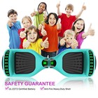 6 5  Led Light Hoverboard Electric Self Balancing Scooter No Bag For Kids Adults
