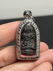 Mini Old Phra Pidta Yant Thai Buddha Amulet Charm Love Luck Talisman Protecting