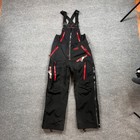Motorfist Bib Pants Mens M Medium Black Rekon Waterproof Snowmobile Riding