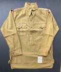 Ww2 German Army Heer Afrikakorps Dak Tropical Khaki Tan Shirt Depot Tag    42 Rare