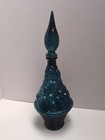Vtg Empoli Dark Blue Italian Fruit Bottle Decanter 16 