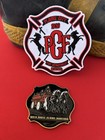 Plains  Montana City Fire Department New Design Patch And Challenge Coin 