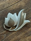 Jacob Tostrup Sterling Silver Enamel  Brooch Norway Norwegian