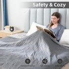 Electric Heated Blanket Queen Size 84 x90  Soft Plush Microplush Bed Dual