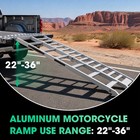 Vnn Motorcycle Ramp 82  Folding Ramp 1100lbs  Loading Ramp 4-fold Dirt Bike Ramp