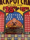 Vintage Jackpot Charley Punchboard Gambling Board 25c Punch Counter Advertising