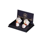 Miniature Dollhouse 1 12 Scale Reutter Christmas Santa Mugs - 1 799 5
