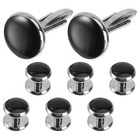8 Pcs Cufflinks Dress Shirt Tuxedo Button Set Man Formal Buttons Men Mens