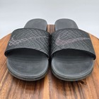 Nike Benassi Solarsoft Slides Men s 10 Black Anthracite Gray Slip On Sandals