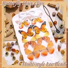 56pcs Hair Beads For Braids Buttefly Hair Clips Loc Dreadlock Jewelry Vivid B   