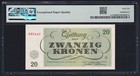 I-002993 Czechoslovakia - Theresienstadt Ghetto 20 Kronen 1943 Pmg 66 Epq