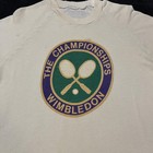 Vintage Wimbledon Sweatshirt 1960s Flocked 50s The Championships Tennis Crewneck