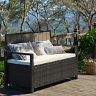 70 Gallon Storage Bench Deck Box For Patio Furniture Pool Toys Outdoor Seating