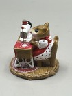 Wee Forest Folk M 40 Miss Bobbin 1979 Ap White   Red Polka Dot Dress Heart